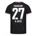 Eintracht Frankfurt Mario Gotze #27 Bortedrakt 2023-24 Korte ermer